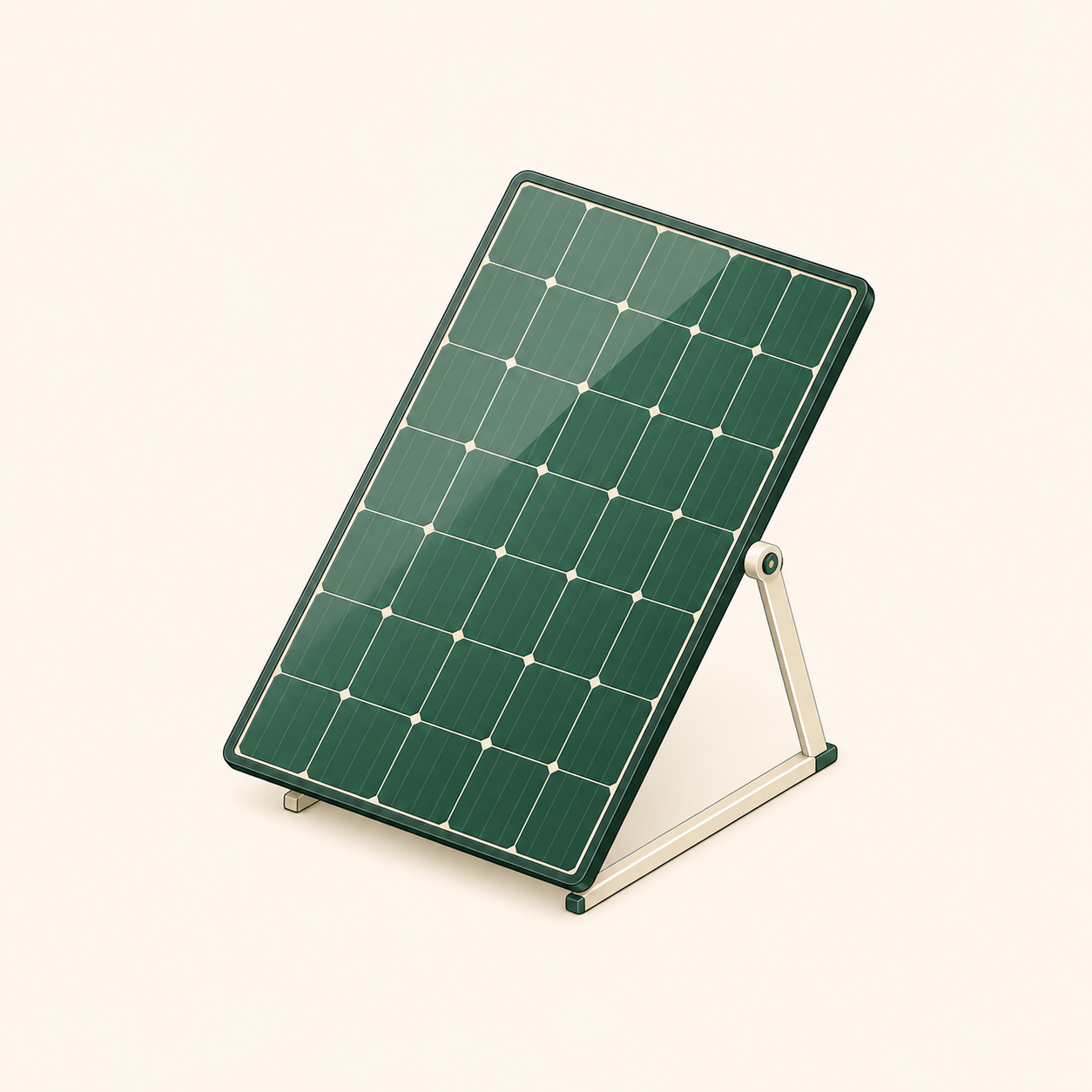 Solar panels capturing sunlight to charge a battery pack